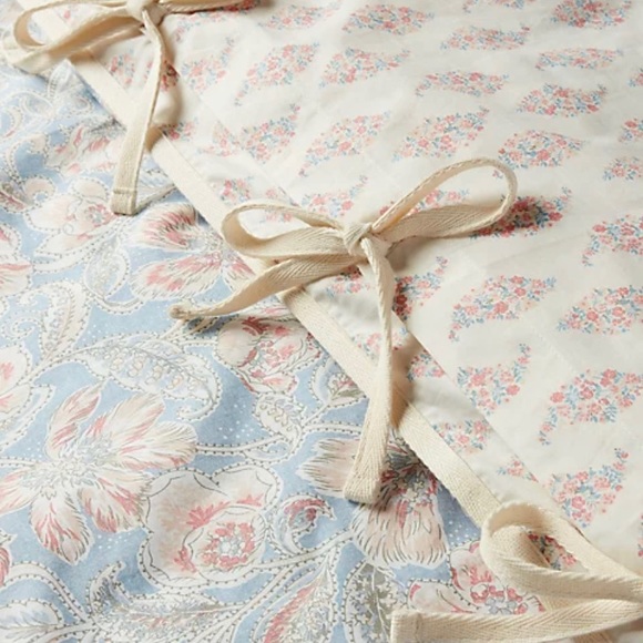 Ralph Lauren Home Cosima Floral Blue Pink King Reversible Duvet Cover & Shams - Picture 4 of 15